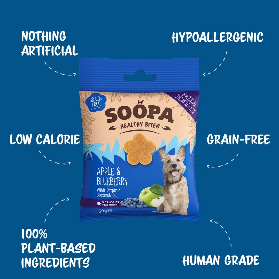CHEWTOPIA Apple & Blueberry Healthy Bites by SOOPA