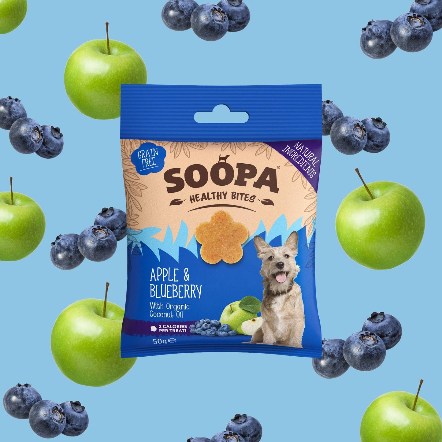 CHEWTOPIA Apple & Blueberry Healthy Bites by SOOPA