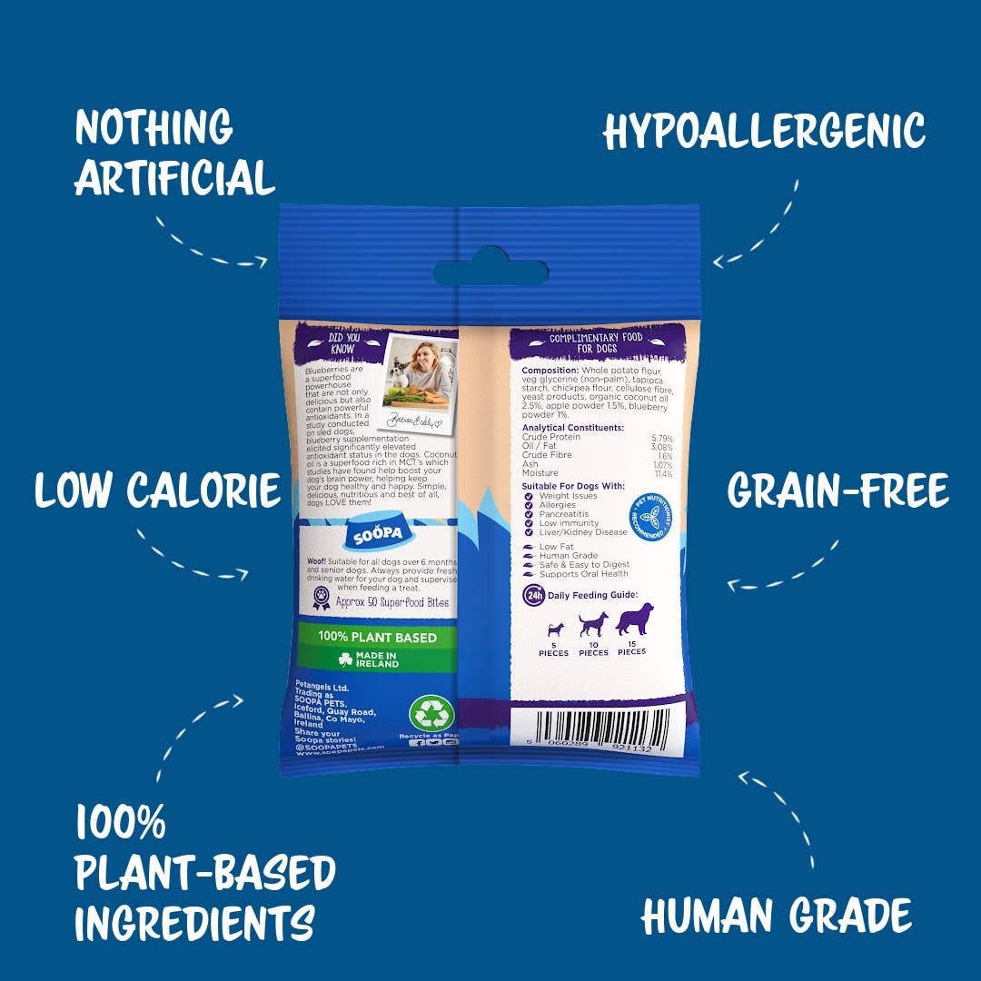 CHEWTOPIA Apple & Blueberry Healthy Bites by SOOPA