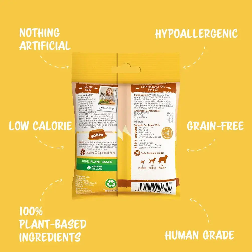 CHEWTOPIA Banana & Peanut Butter Healthy Bites by SOOPA