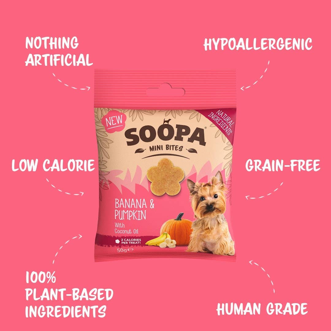 CHEWTOPIA Banana & Pumpkin MINI Bites by SOOPA