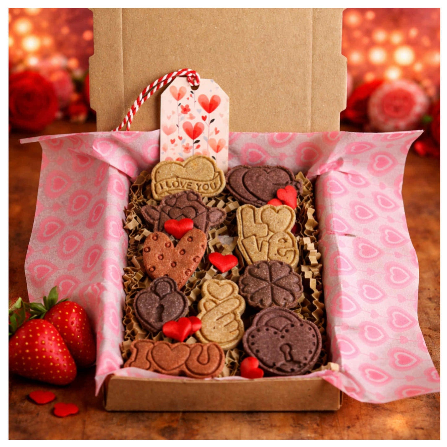 CHEWTOPIA Love Letter 💌 10 Valentine Cookies Box 💌
